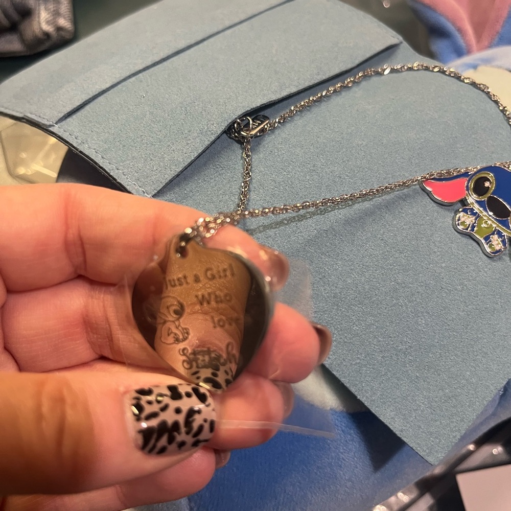 NWT Stitch Plush with Necklace! - Picture 6 of 6
